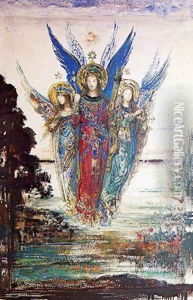 Voices of Evening Oil Painting - Gustave Moreau