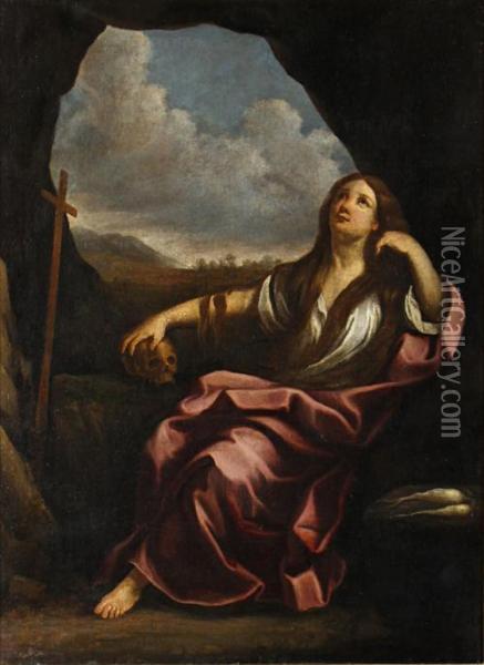 The Penitent Mary Magdalen Oil Painting - Guido Reni