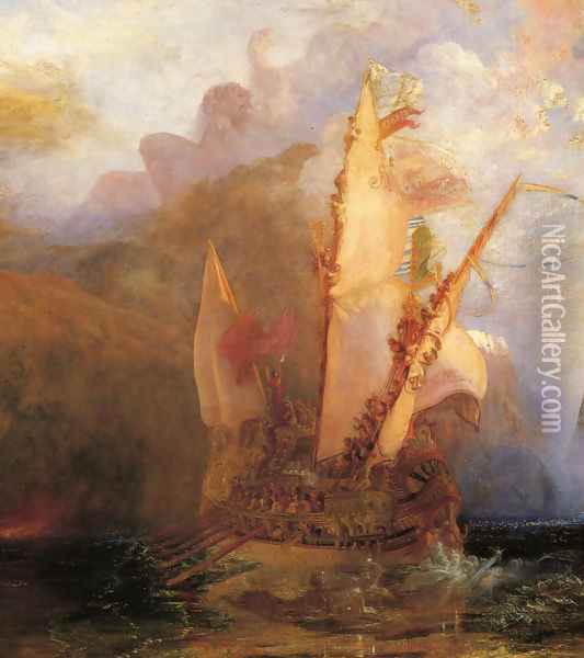 Odysseus Deriding Polyphemus [detail: 1] Oil Painting - Joseph Mallord William Turner