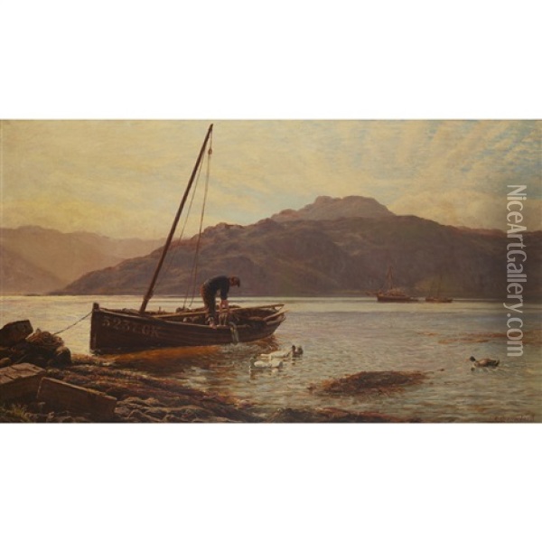 Portincaple On Loch Long Oil Painting - Robert Cree Crawford