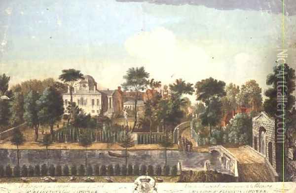 Chiswick House and Garden, 1748 Oil Painting - Pieter Andreas Rysbrack