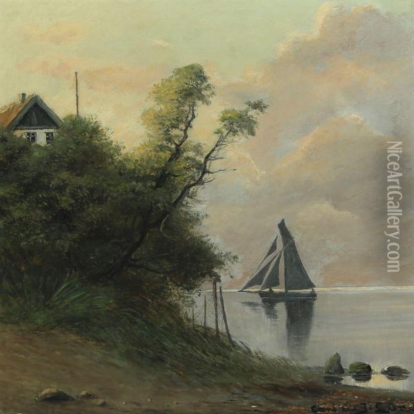 Coastal Scenery Oil Painting - Carl Ove Julian Lund