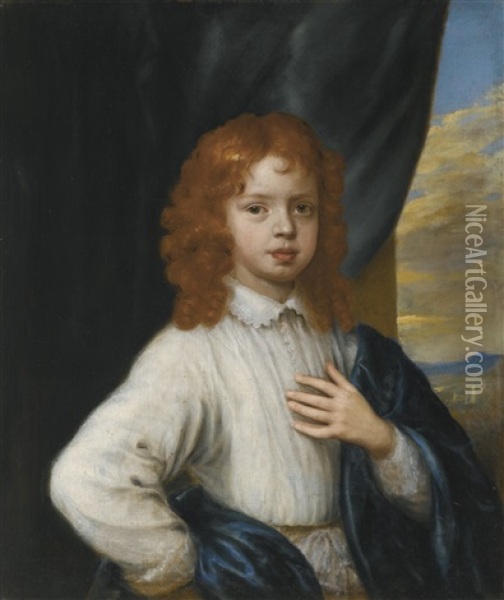 Portrait Of A Boy Oil Painting - Gerard van Soest