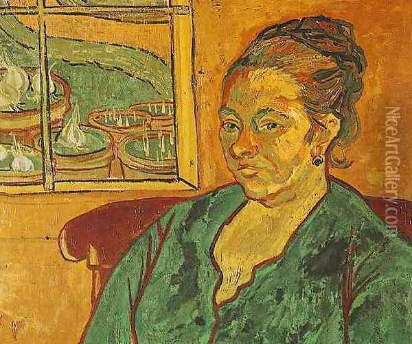 Portrait Of Madame Augustine Roulin Oil Painting - Vincent Van Gogh