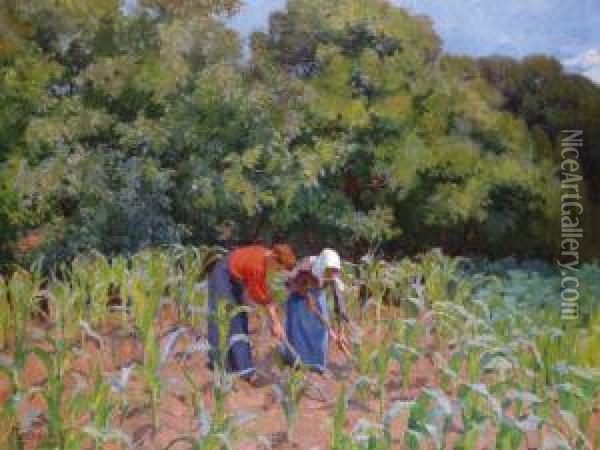 Kukorica Egyeles Oil Painting - Valeria Telkessy