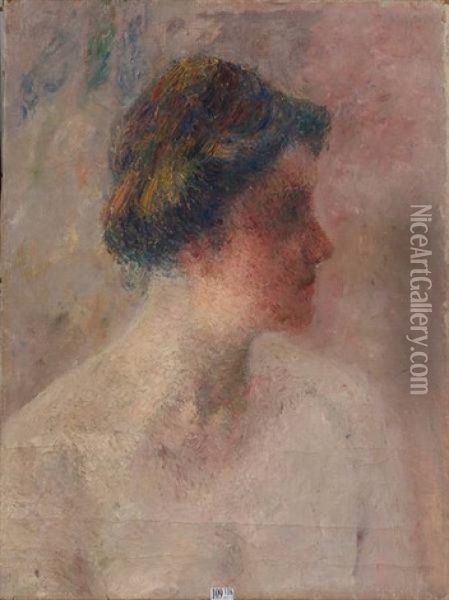 Profil D'une Elegante Oil Painting - Paul-Jean Martel