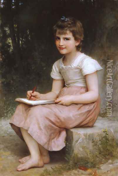 Une vocation (A calling) Oil Painting - William-Adolphe Bouguereau