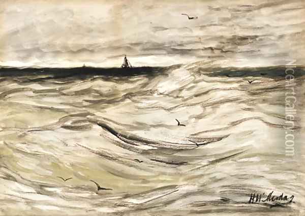 Hooge zee (High seas) Oil Painting - Hendrik Willem Mesdag
