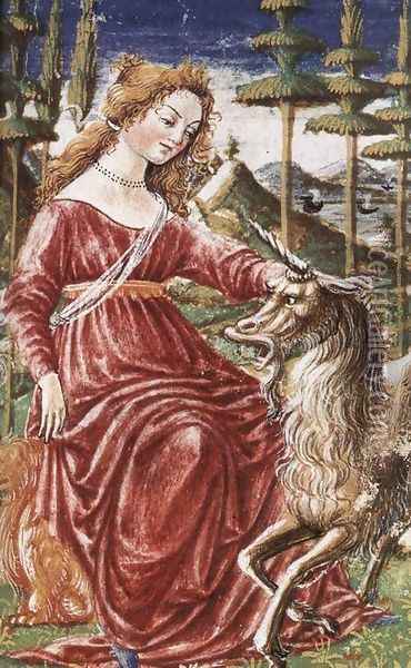 Chastity with the Unicorn 1463 Oil Painting - Francesco Di Giorgio Martini