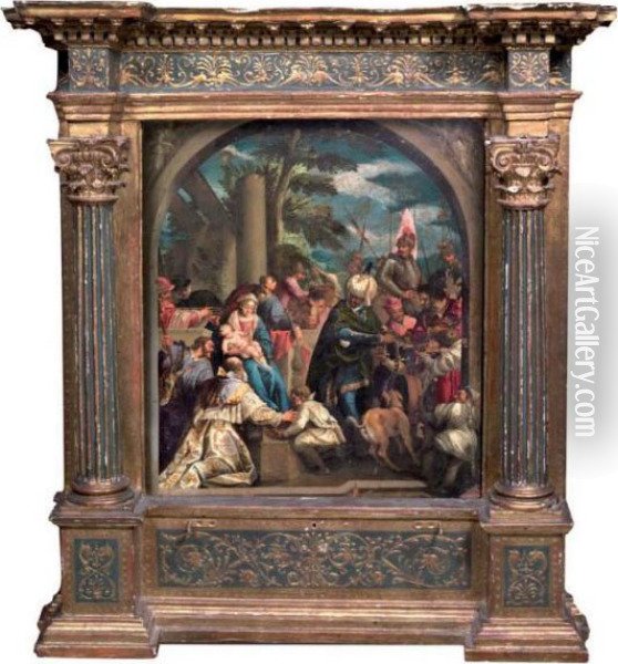 L'adoration Des Mages Oil Painting - Hans Rottenhammer