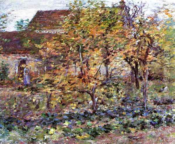 Yellow Apples Oil Painting - Theodore Robinson