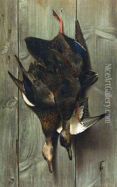Hanging Ducks Oil Painting - Alexander Pope