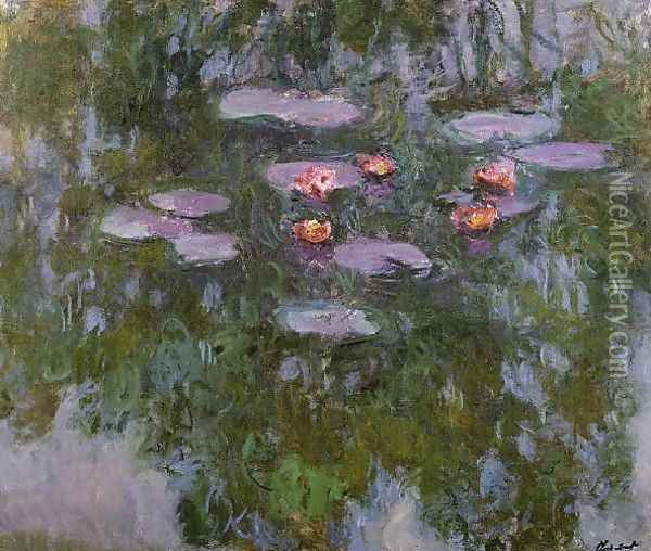 Water Lilies41 Oil Painting - Claude Oscar Monet