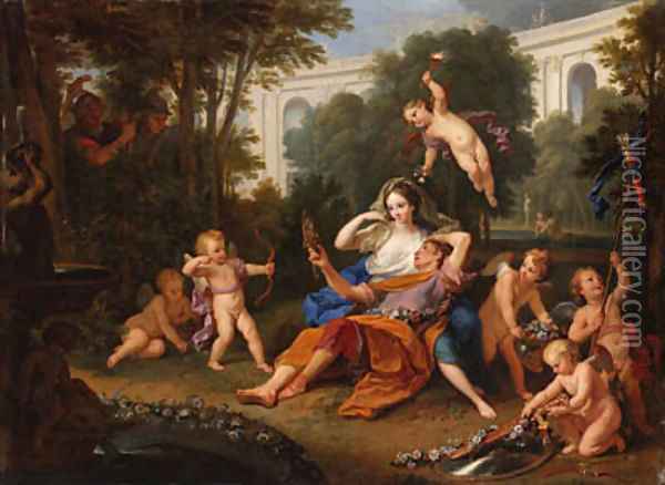 Rinaldo and Armida Oil Painting - Louis the Younger Boullogne