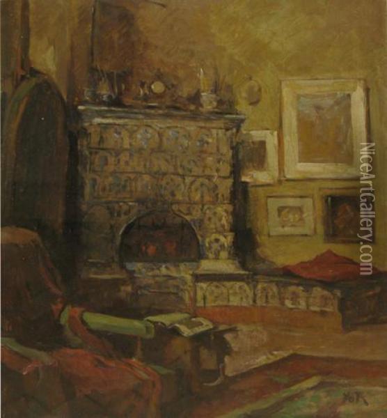 Interior Oil Painting - Petre Iorgulescu Yor