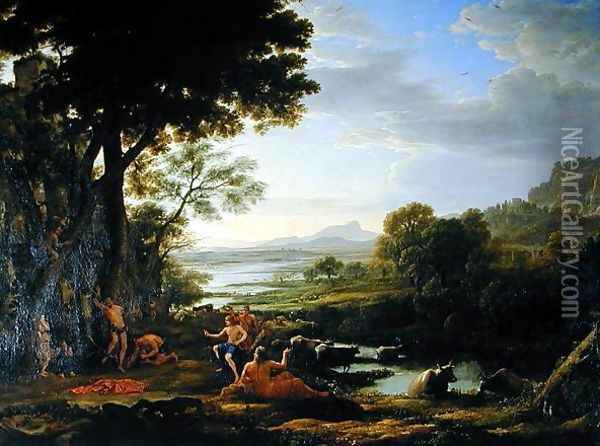 Apollo flaying Marsyas Oil Painting - Claude Lorrain (Gellee)