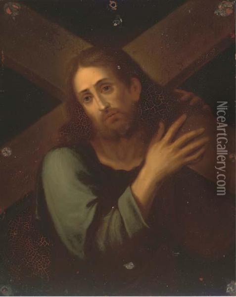Christ Carrying The Cross Oil Painting - Sebastiano Del Piombo