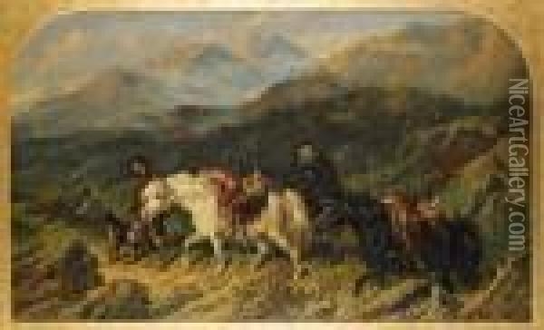 Returning From Deer Hunting Oil Painting - Byron Webb