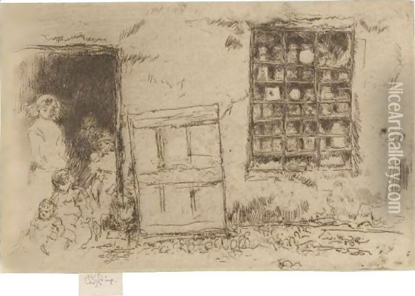 The Village Sweet-Shop Oil Painting - James Abbott McNeill Whistler