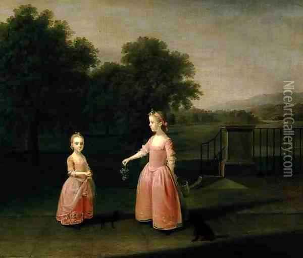 The Edgar Children Oil Painting - Arthur William Devis