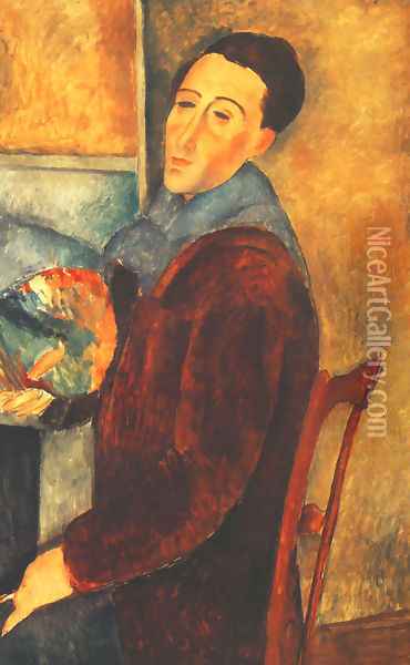 Self Portrait Oil Painting - Amedeo Modigliani
