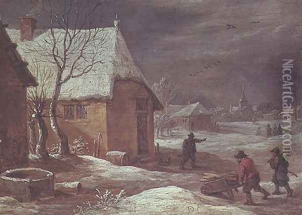 Winter Oil Painting - David The Younger Teniers