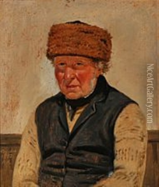En Hornbaek Fisker Oil Painting - Peter (Johann P.) Raadsig