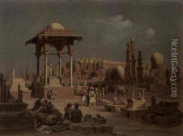 Cairo Oil Painting - Hubert Sattler