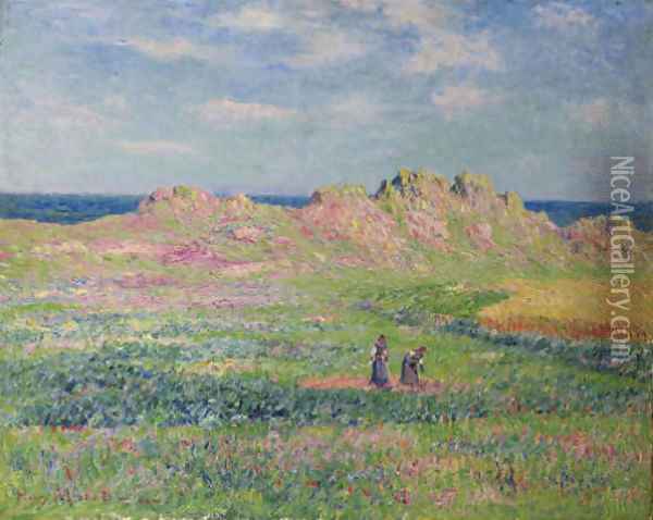 L'AZle d'Ouessant Oil Painting - Henri Moret