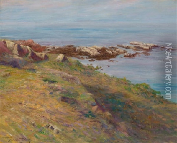 The Shore Of Appledore Oil Painting - Walter Leighton Clark