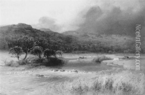 Pastoral Landscape Oil Painting - Paul H. Ellis