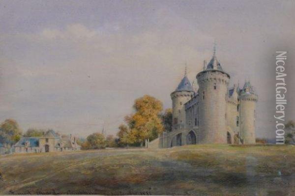Combourg. Oil Painting - Ernest Girard