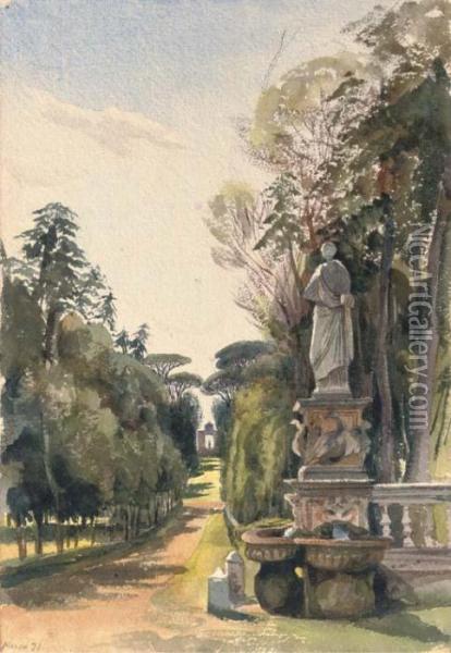 The Villa Borghese Oil Painting - Harriet Cheney