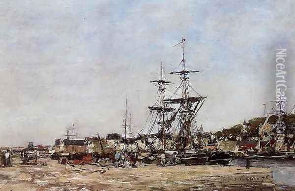Deauville, the Docks Oil Painting - Eugene Boudin