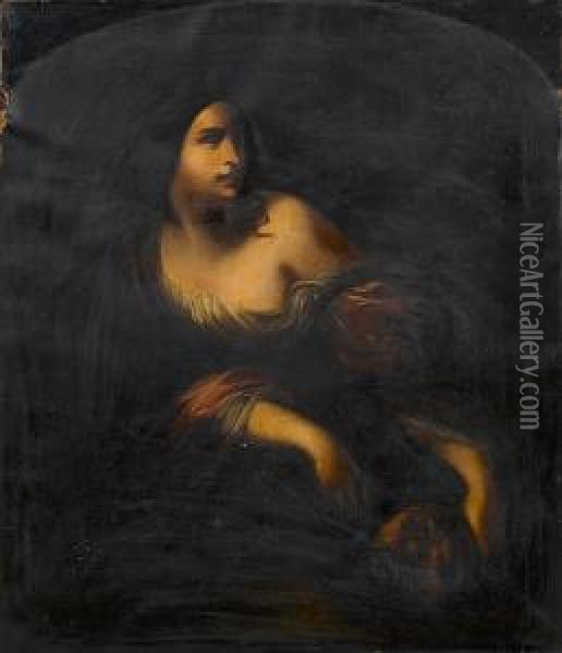 Judith With The Head Of Holofernes Oil Painting - Simone Pignone