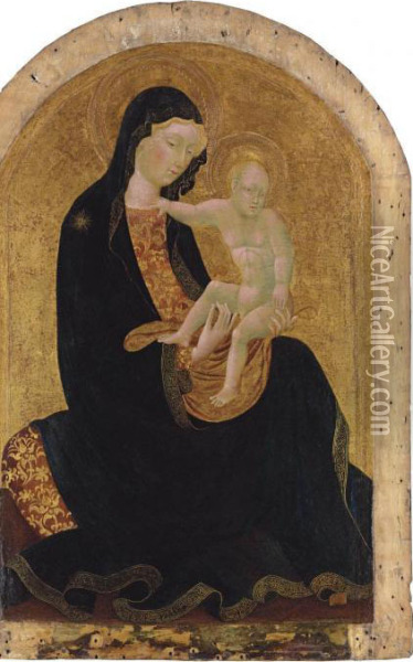The Madonna Of Humility Oil Painting - Lorenzo Di Pietro Vecchietta