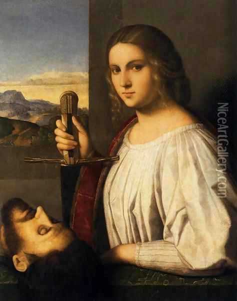Judith Oil Painting - Vincenzo di Biagio Catena