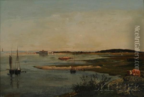 Cohasset Harbour Oil Painting - Winckworth Allan Gay
