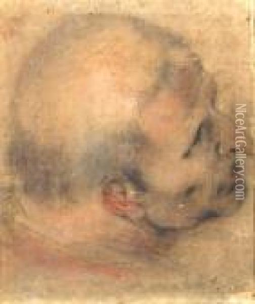 Study For Thehead Of A Man Oil Painting - Federico Fiori Barocci
