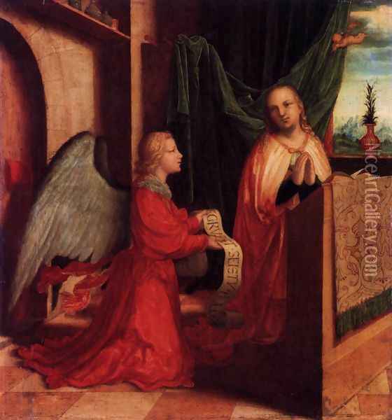 The Annunciation 3 Oil Painting - Unknown Painter