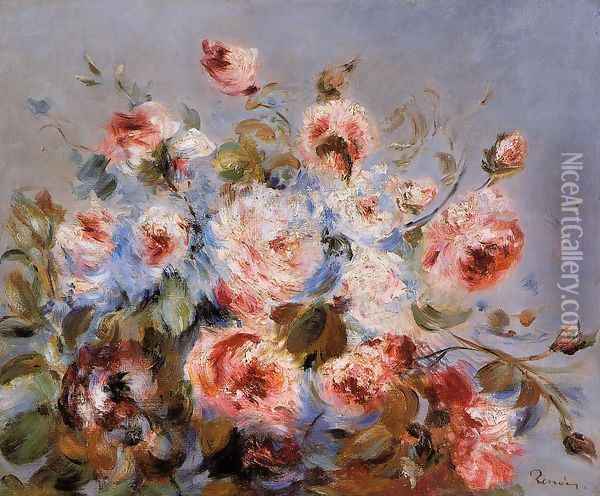 Roses From Wargemont Oil Painting - Pierre Auguste Renoir