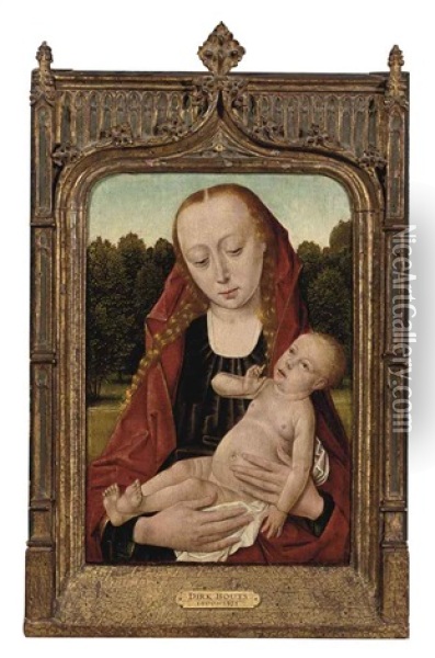 The Virgin And Child Oil Painting - Dieric Bouts the Elder