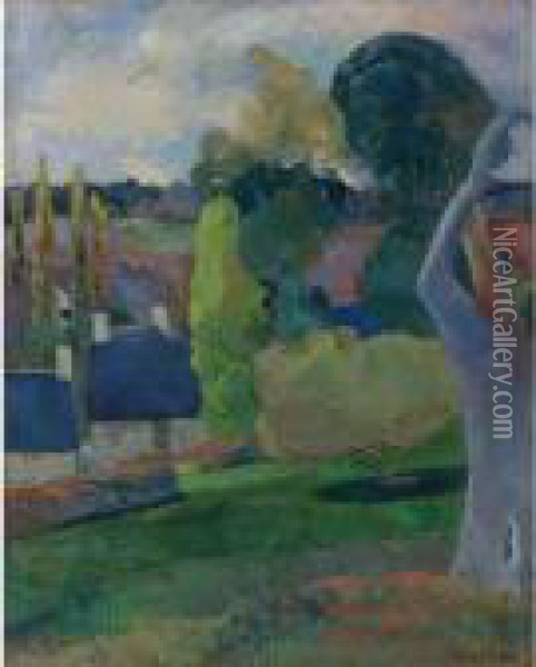 Ferme En Bretagne Ii Oil Painting - Paul Gauguin
