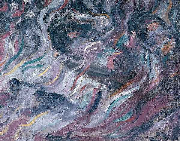 Uncertainties I. The Farewells Oil Painting - Umberto Boccioni