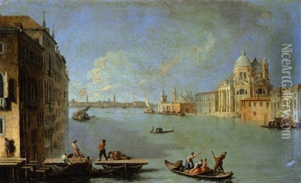 The Grand Canal Oil Painting - Giovanni Richter