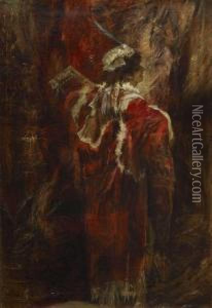 Junge Frau Mit Mandoline Oil Painting - Fritz von Uhde