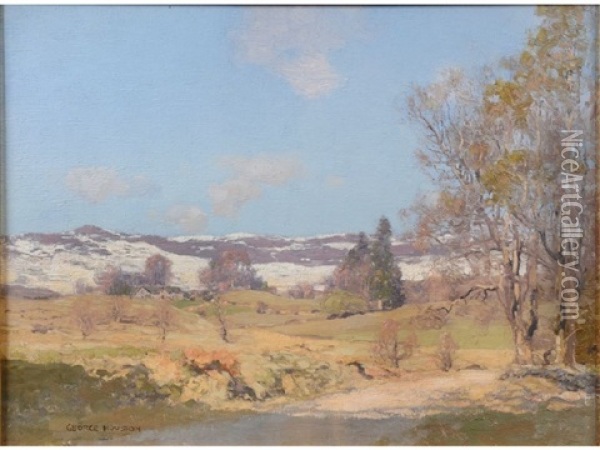 A Moorland View Near Kirkintilloch Oil Painting - George Houston