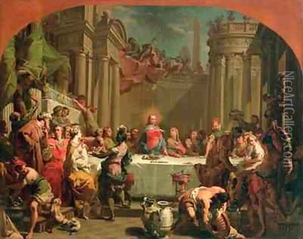 Marriage feast at Cana Oil Painting - Gaetano Gandolfi