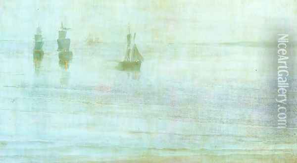 Nocturne, the Solent Oil Painting - James Abbott McNeill Whistler