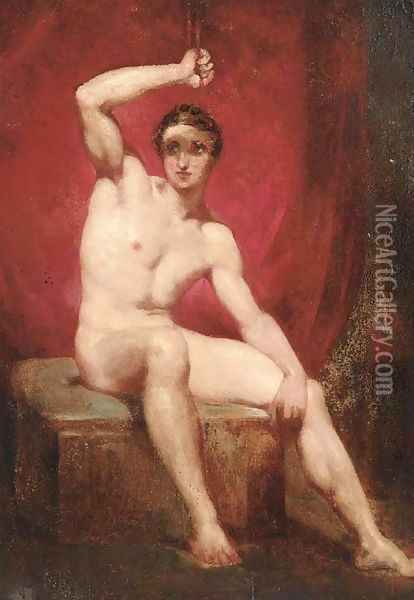 A male nude study Oil Painting - William Etty